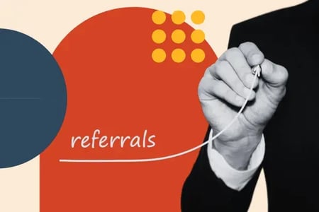 visual metaphor for how to get referrals 
