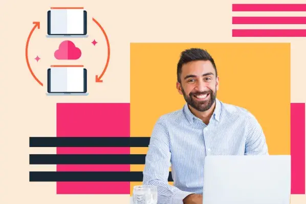 man choosing between cloud hosting vs. shared hosting
